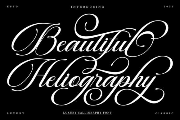 A Beautiful Heliography Font for Elegant Web Design