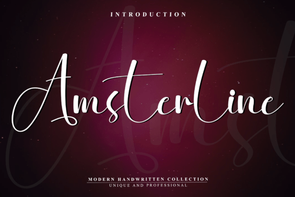 Amsterline: A Tall, Friendly Font for Branding Projects
