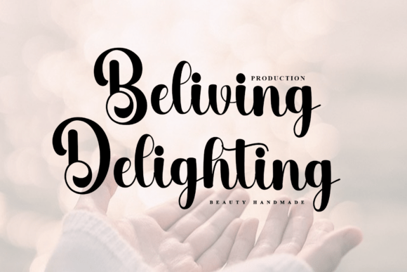 Beliving Delighting: A Handwritten Font for Consistent Branding