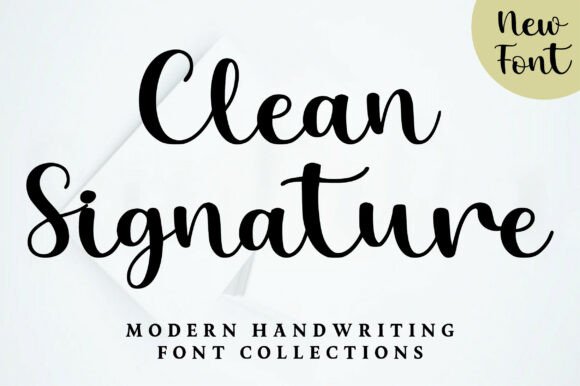 Clean Signature Font: A Handwritten Script for Branding