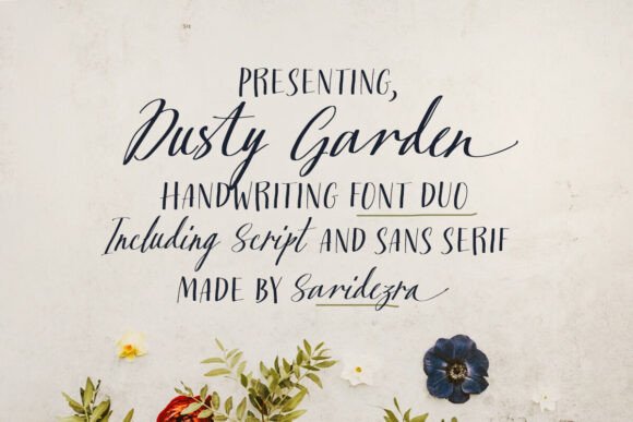 Dusty Garden: A Script Font for Quiet Elegance