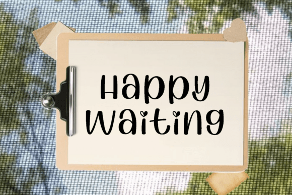 Happy Waiting Font: A Graceful Script for Branding & Packaging
