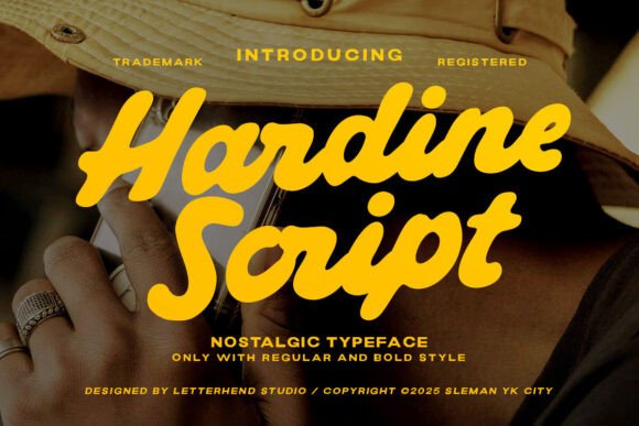 Hardine: A Vintage Script Font for Bold Marketing Campaigns