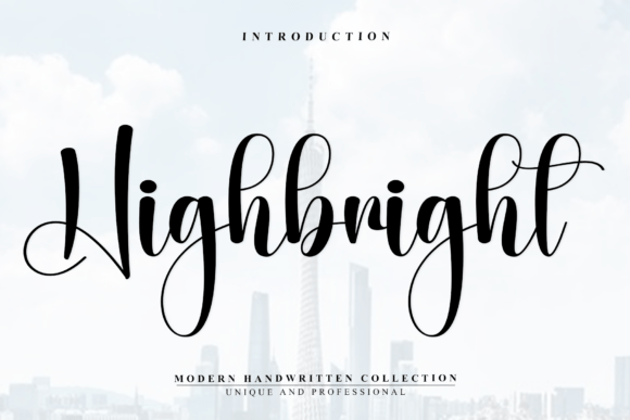 Highbright Handwritten Font for Editorial Design