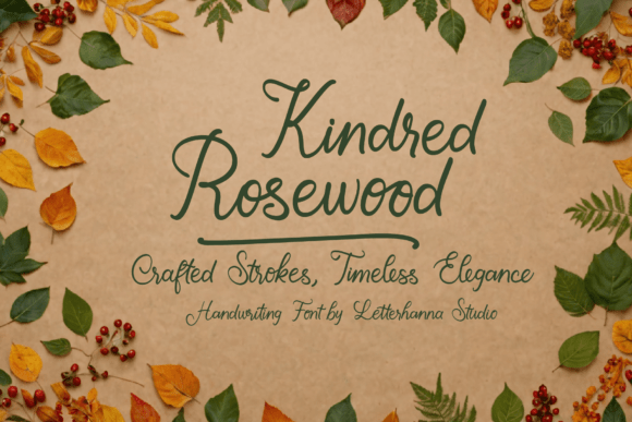 Kindred Rosewood Script Font: A Small Business Branding Upgrade