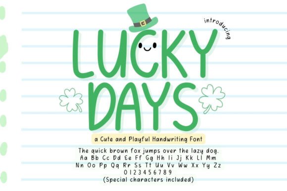 Lucky Days: A Playful Handwriting Font for Publishers