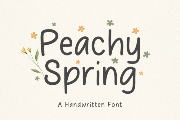 Peachy Spring: A Warm Handwritten Font That Brings Products to Life