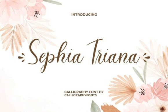 Sephia Triana Typeface: Romantic Elegance for Web Designers
