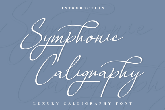 Symphonie Caligraphy: Refined Script Font for Crafters