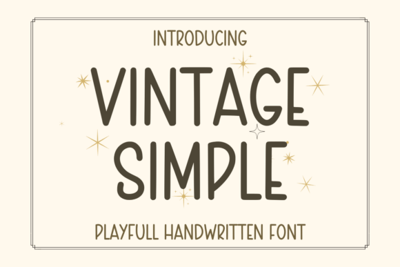 Vintage Simple: A Cute Handwritten Font for Editorial Design